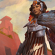 This is Huatli, she is a dinosaur knight. I repeat: A dinosaur. Knight. Magic can be really cool sometimes.